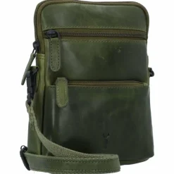 Jack Kinsky Umhängetaschen<Risör Umhängetasche Leder 15.5 cm grün