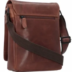 Jack Kinsky Umhängetaschen<Risör Umhängetasche Leder 20 cm cognac