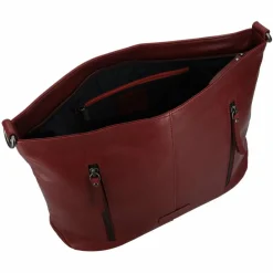 Jack Kinsky Schultertaschen<Schultertasche Leder 33 cm rot