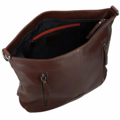 Hot Jack Kinsky Schultertasche Leder 33 cm mokka