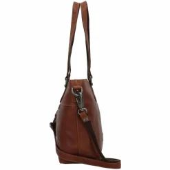 Jack Kinsky Schultertaschen<Schultertasche Leder 27 cm cognac