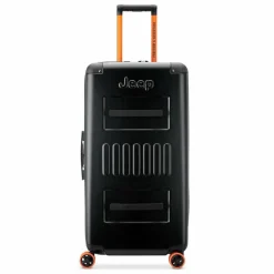Jeep 4-Rollen Koffer|Hartgepäck<JH002B 4 Rollen Trolley 80 cm mit Dehnfalte black