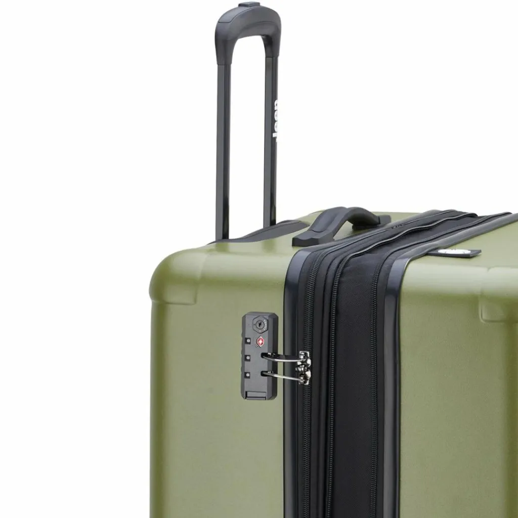 Jeep Hartgepäck|4-Rollen Koffer<JH004C 4 Rollen Trolley 80 cm mit Dehnfalte avocade green