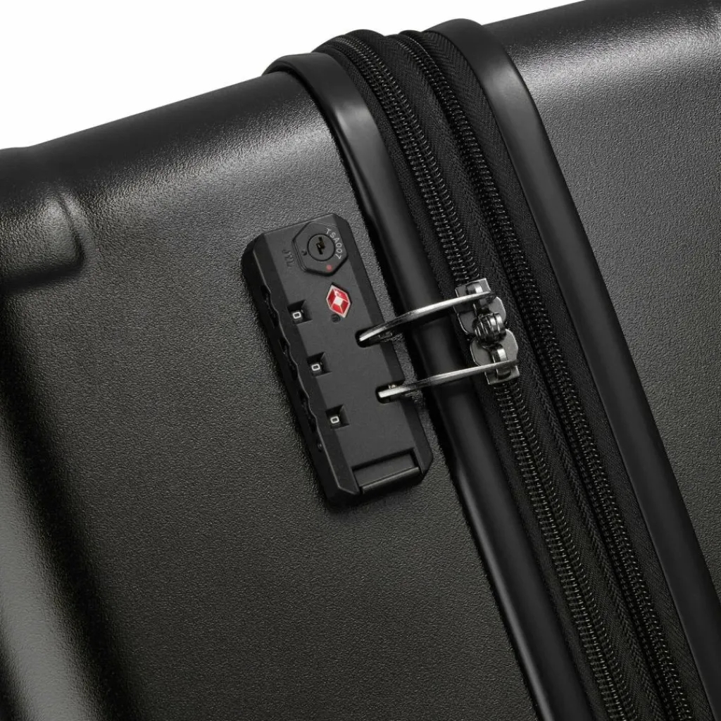 Outlet Jeep JH004C 4 Rollen Trolley 75 cm mit Dehnfalte black