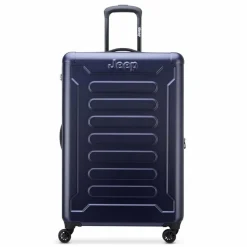 Jeep 4-Rollen Koffer|Hartgepäck<JH004C 4 Rollen Trolley 75 cm mit Dehnfalte blue