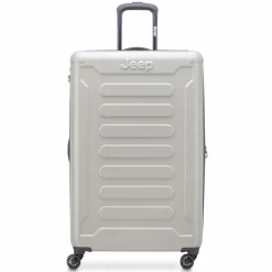 Jeep 4-Rollen Koffer|Hartgepäck<JH004C 4 Rollen Trolley 80 cm mit Dehnfalte grey