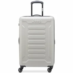 Discount Jeep JH004C 4 Rollen Trolley 68 cm mit Dehnfalte grey