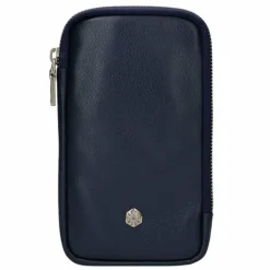 Clearance Jekyll & Hide Paris Handytasche Leder 10 cm metallic indigo