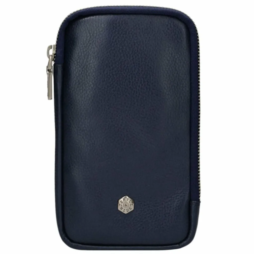 Clearance Jekyll & Hide Paris Handytasche Leder 10 cm metallic indigo