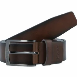 Joop! Herrengürtel<Coll.Belt Gürtel Leder Übergröße grau