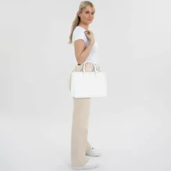 New Joop! decoro stampa Shopper Tasche 36.5 cm weiß