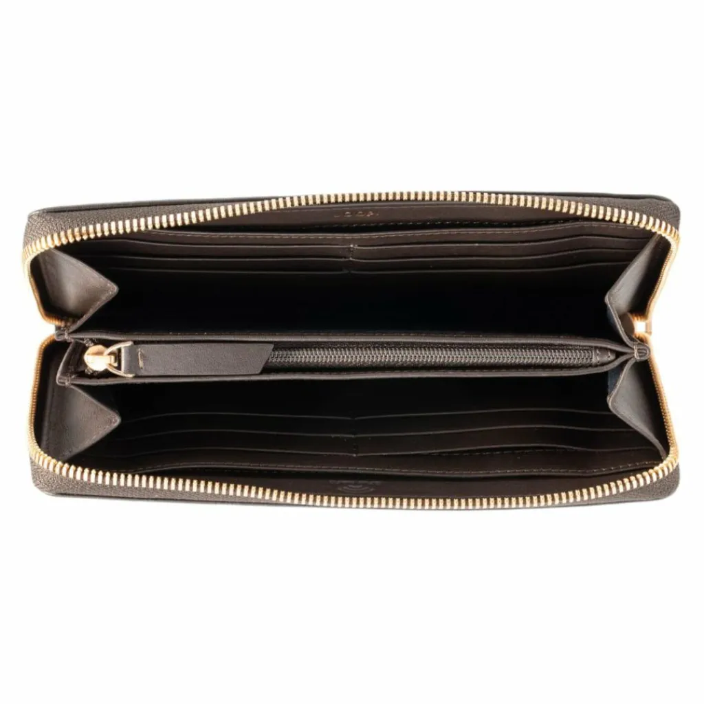 New Joop! Leggero Stampa leggero stampa Geldbörse RFID Schutz Leder 18.5 cm darkbrown