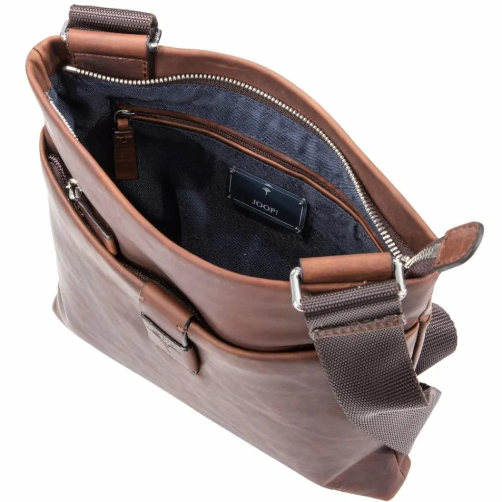 Joop! Umhängetaschen<Loreto Lian Umhängetasche Leder 25 cm darkbrown