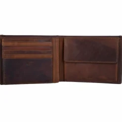 Joop! Herrengeldbörsen Querformat<Loreto Typhon Geldbörse RFID Leder 12 cm darkbrown