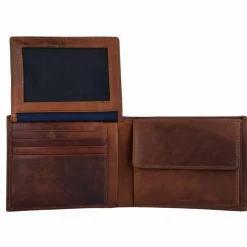 Joop! Herrengeldbörsen Querformat<Loreto Typhon Geldbörse RFID Leder 12 cm darkbrown