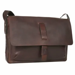 Hot Joop! Messenger Leder 37 cm Laptopfach seal brown
