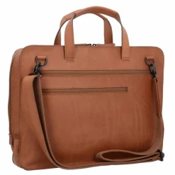 Jost Laptoptaschen|Aktentaschen<Futura Aktentasche Leder 38 cm Laptopfach cognac