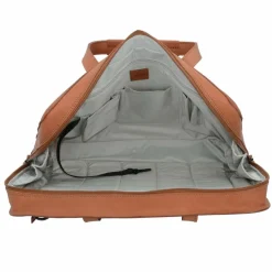 Jost Laptoptaschen|Aktentaschen<Futura Aktentasche Leder 38 cm Laptopfach cognac