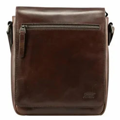 Jost Umhängetaschen<Lund Umhängetasche Leder 24 cm braun