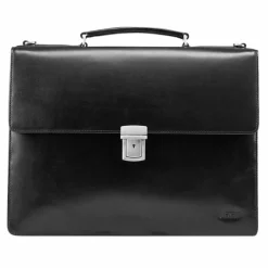 Jost Skagen Aktentasche Leder 40 cm Laptopfach black