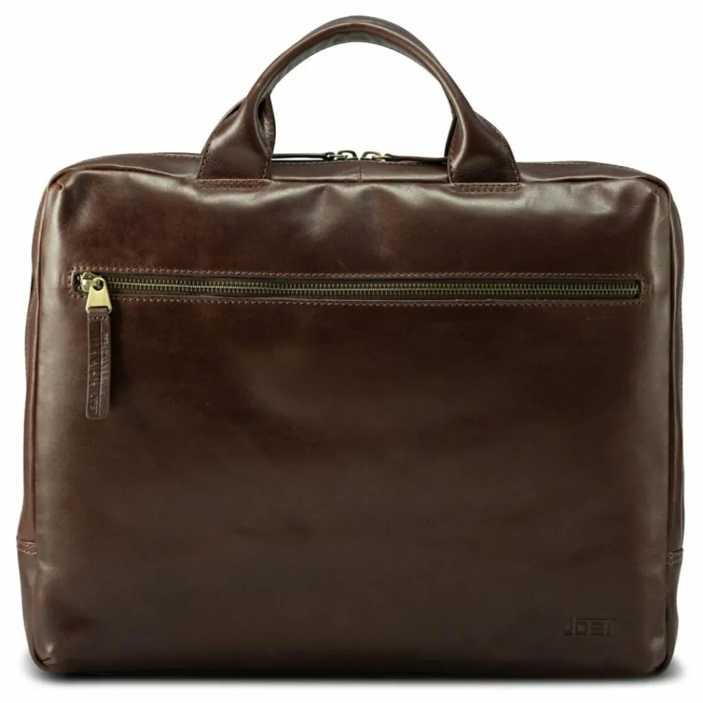 Sale Jost Skagen Aktentasche Leder 38 cm Laptopfach redbrown