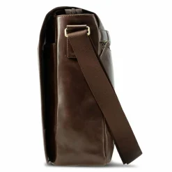 Clearance Jost Skagen Aktentaschen Messenger Leder 38 cm Laptopfach redbrown