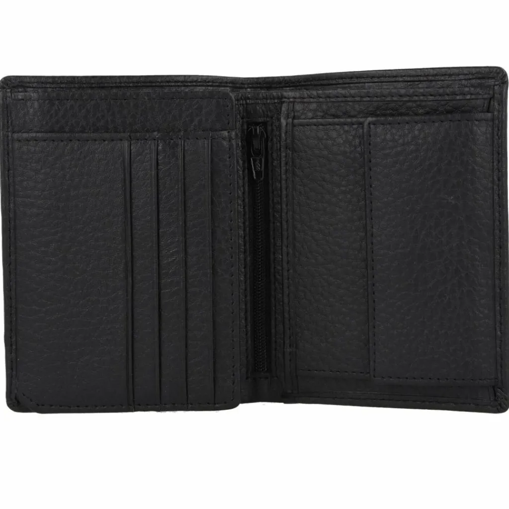 Jost Herrengeldbörsen Hochformat<Stockholm Geldbörse Leder 9.5 cm schwarz