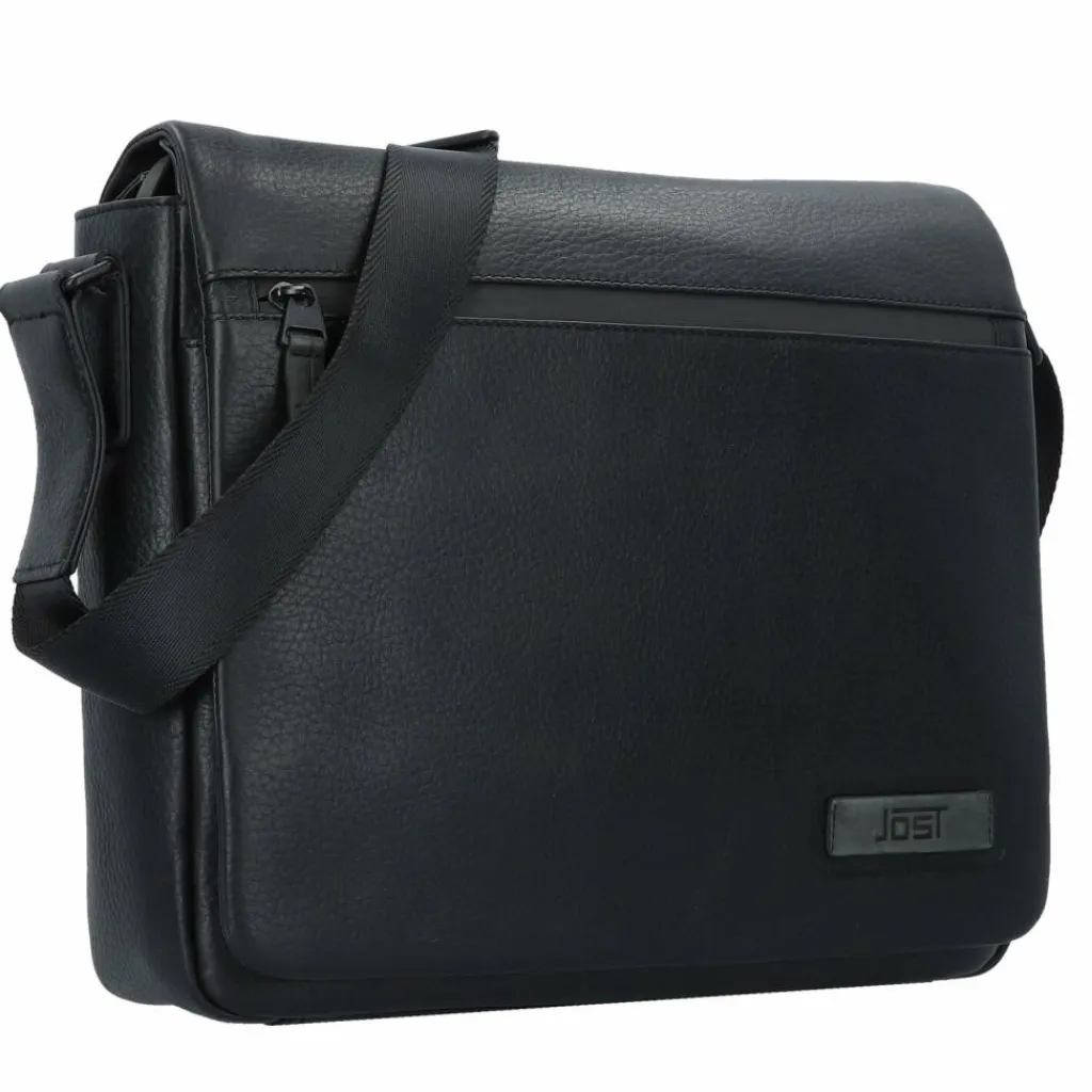 Jost Stockholm Messenger Leder 33 cm Laptopfach