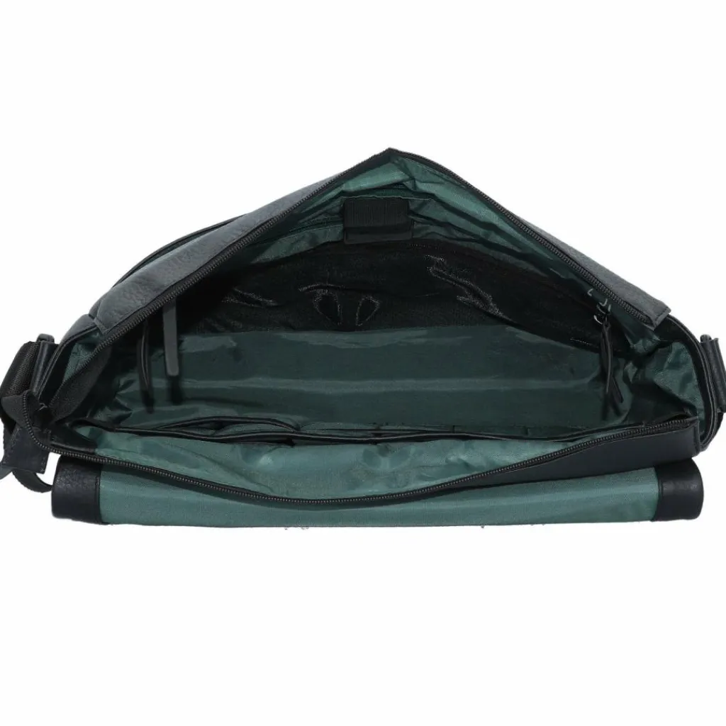 Jost Messenger Bags|Laptoptaschen<Stockholm Messenger Tasche Leder 38 cm Laptopfach schwarz