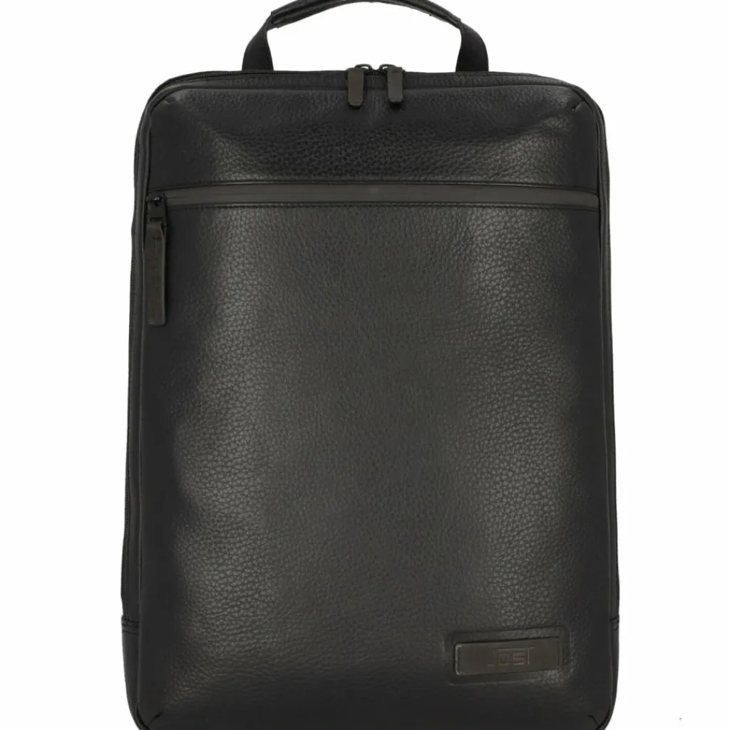 Best Jost Stockholm Rucksack Leder 46 cm Laptopfach schwarz