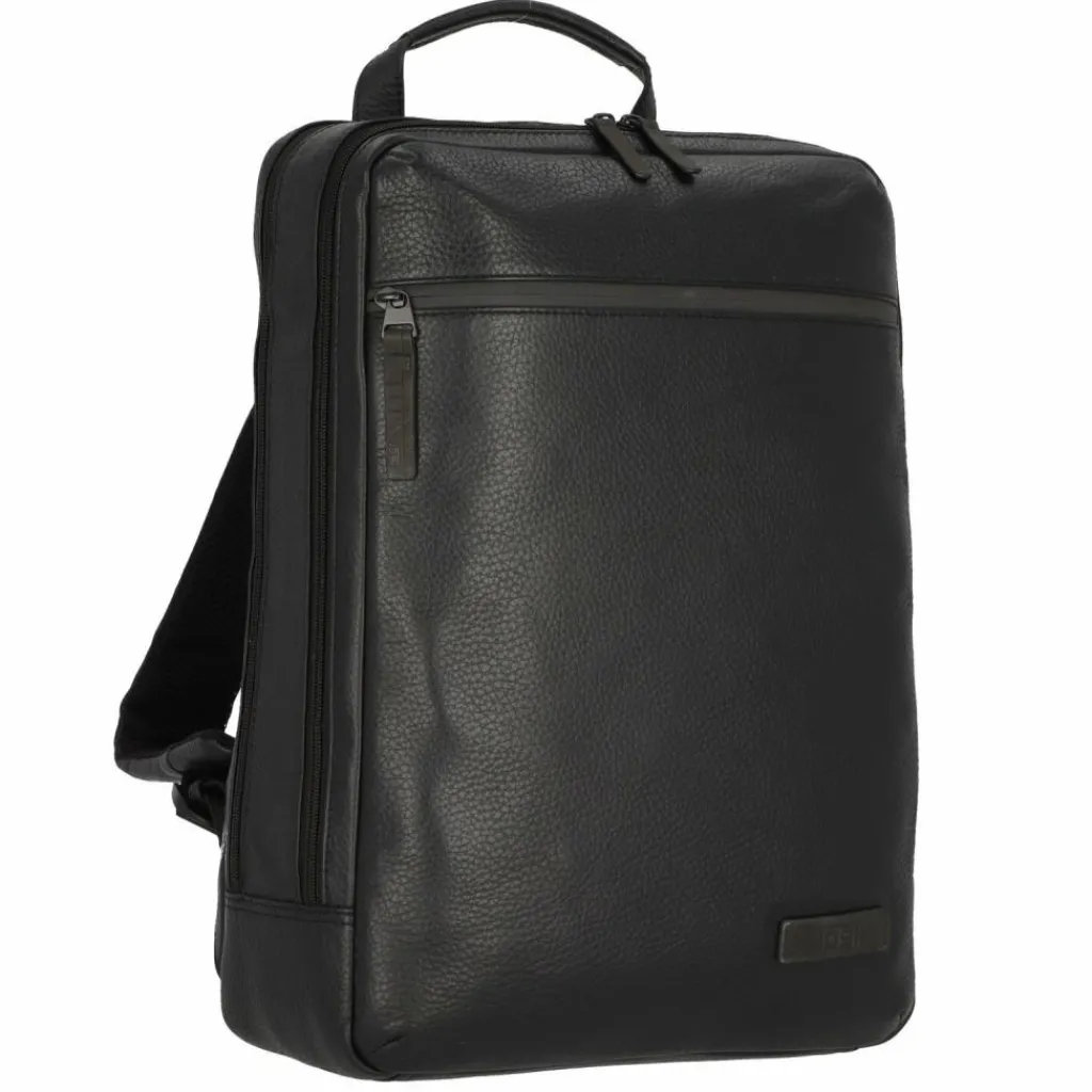 Best Jost Stockholm Rucksack Leder 46 cm Laptopfach schwarz