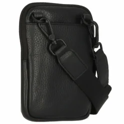 Outlet Jost Stockholm Umhängetasche Leder 13 cm schwarz