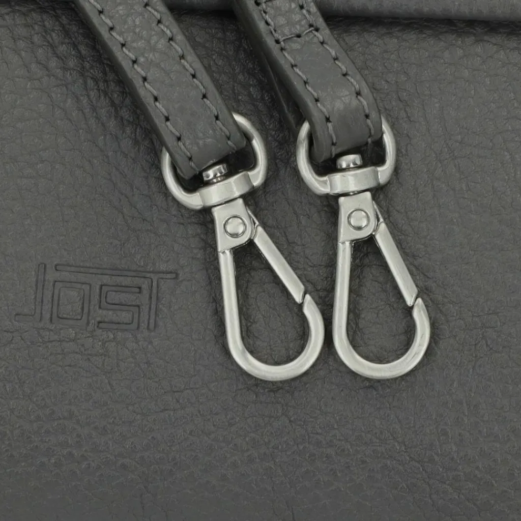 Outlet Jost Vika Umhängetasche Leder 28 cm grey