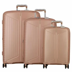 Jump Koffersets Als Hartgepäck|Koffersets 3-Teilig<Evae 4 Rollen Kofferset 3-teilig mit Dehnfalte pale pink