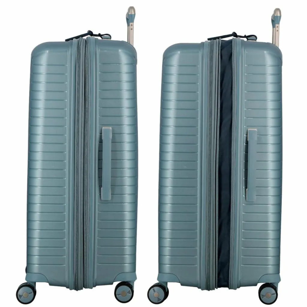 Jump 4-Rollen Koffer|Hartgepäck<Evae 4 Rollen Trolley 76 cm mit Dehnfalte bleu ciel