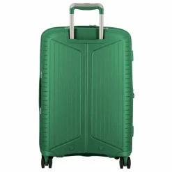 Jump 4-Rollen Koffer|Hartgepäck<Evae 4 Rollen Trolley 66 cm mit Dehnfalte green