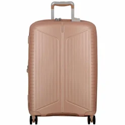 Jump 4-Rollen Koffer|Hartgepäck<Evae 4 Rollen Trolley 66 cm mit Dehnfalte rose pâle