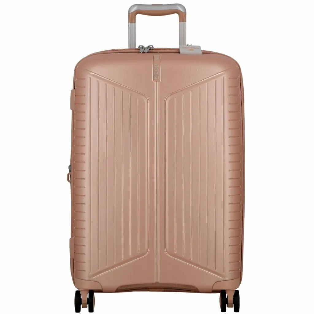 Jump 4-Rollen Koffer|Hartgepäck<Evae 4 Rollen Trolley 66 cm mit Dehnfalte rose pâle