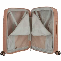 Jump 4-Rollen Koffer|Hartgepäck<Evae 4 Rollen Trolley 66 cm mit Dehnfalte rose pâle