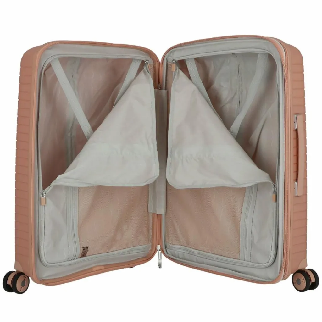 Jump 4-Rollen Koffer|Hartgepäck<Evae 4 Rollen Trolley 66 cm mit Dehnfalte rose pâle