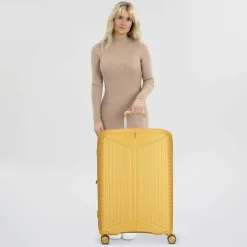 Best Jump Evae 4 Rollen Trolley 76 cm mit Dehnfalte jaune