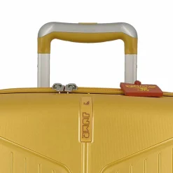 Best Jump Evae 4 Rollen Trolley 66 cm mit Dehnfalte jaune