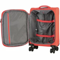 Sale Jump Monthélys 4 Rollen Kabinentrolley 55 cm mit Dehnfalte coral