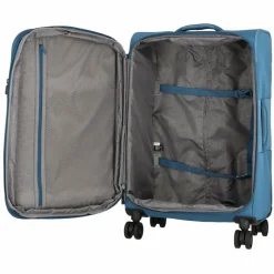 Clearance Jump Monthélys 4 Rollen Trolley 67 cm mit Dehnfalte blue