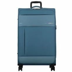 Jump Weichgepäck|4-Rollen Koffer<Monthélys 4 Rollen Trolley 78 cm mit Dehnfalte blue