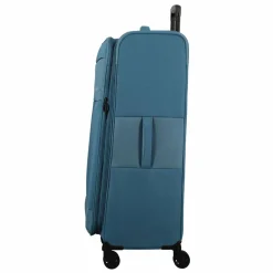 Jump Weichgepäck|4-Rollen Koffer<Monthélys 4 Rollen Trolley 78 cm mit Dehnfalte blue