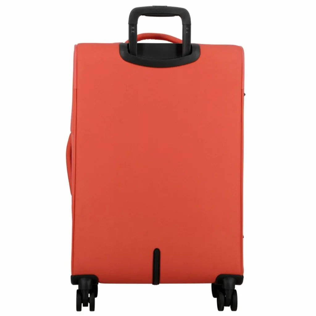 Jump Weichgepäck|4-Rollen Koffer<Monthélys 4 Rollen Trolley 67 cm mit Dehnfalte coral