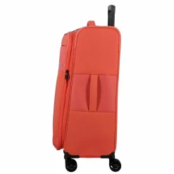 Jump Weichgepäck|4-Rollen Koffer<Monthélys 4 Rollen Trolley 67 cm mit Dehnfalte coral