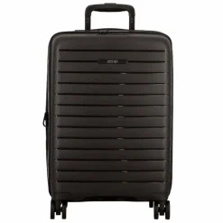 Jump Hartgepäck Kabinengepäck|4-Rollen Kabinentrolleys<Striper 4 Rollen Kabinentrolley 55 cm mit Dehnfalte after dark