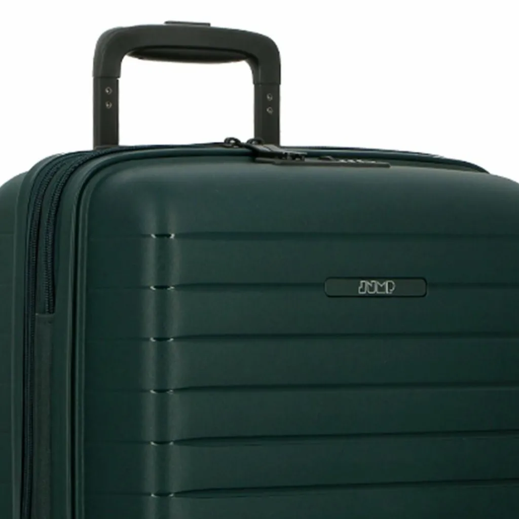Jump Hartgepäck Kabinengepäck|4-Rollen Kabinentrolleys<Striper 4 Rollen Kabinentrolley 55 cm mit Dehnfalte dark green